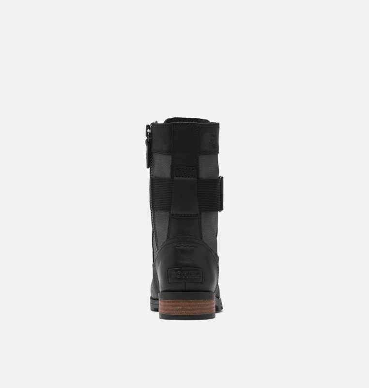 Womens Rain Boots Black - Sorel Emelie™ Conquest Low - 340-VMZART